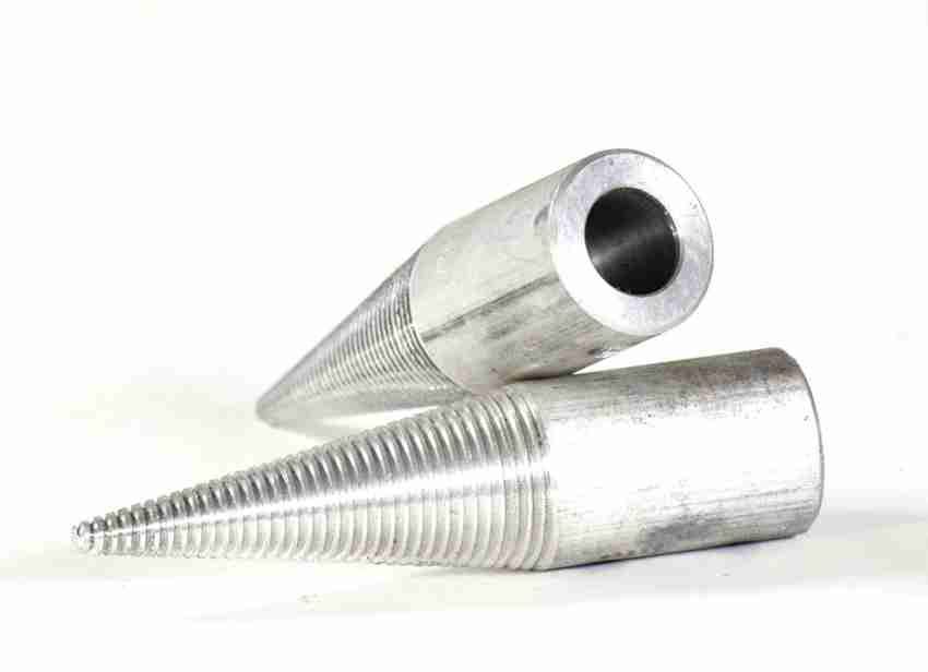 Tapered mandrel outlet