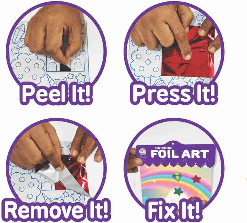 zokato Unicorn Foil Art And Crft Activity Kit - Unicorn Foil Art And Crft  Activity Kit . Buy ART AND CRAFT toys in India. shop for zokato products in  India.