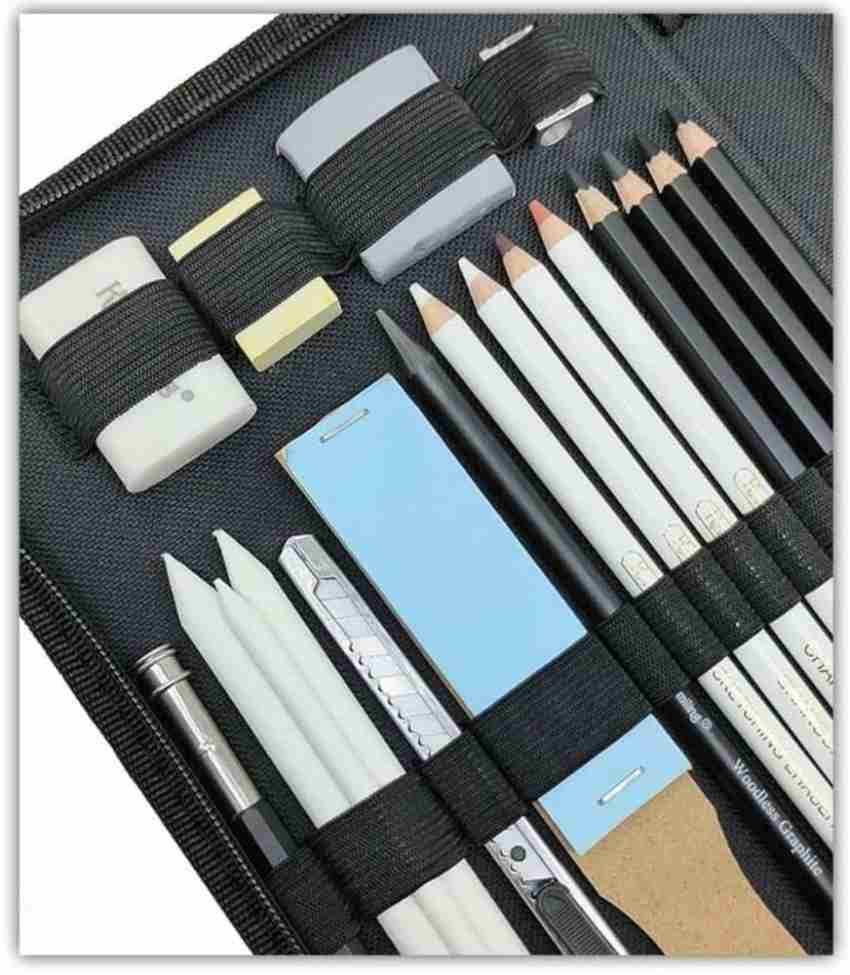 Futurekart Sketch Art Pencil Drawing Pencil, Erasers, Knife  Extender Set for Beginners - Pencil