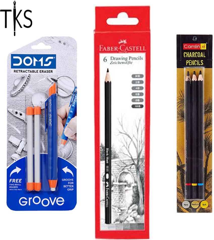 Corslet 35 Pcs Sketching Kit Graphite Charcoal Drawing Pencil Set for  Artist Sketch Kit  35 Pcs Sketching Kit Graphite Charcoal Drawing Pencil  Set for Artist Sketch Kit  shop for Corslet