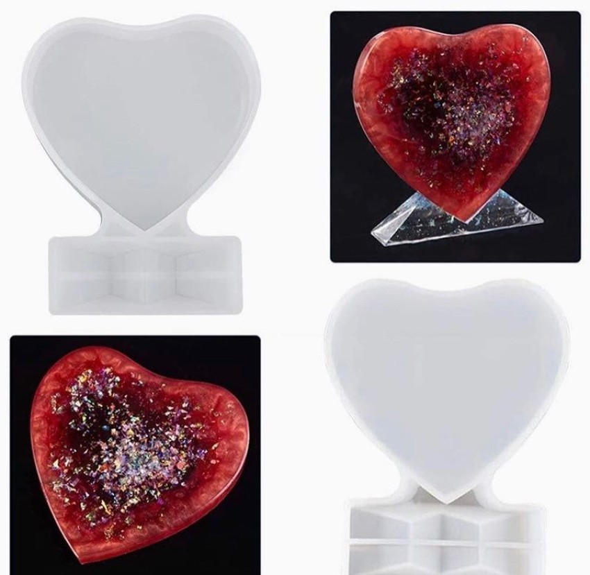 5 Standing Silicone Heart Mold
