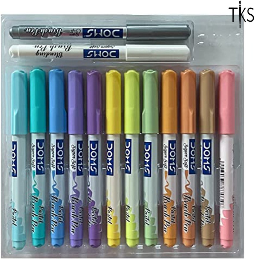 DOMS Brush Pens (14,26) Shades – TheKalamStore