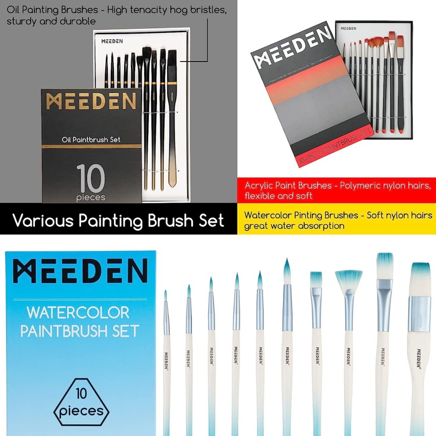 MEEDEN Artist Acrylic Painting Set with Sketch Easel Box - MEEDEN Art