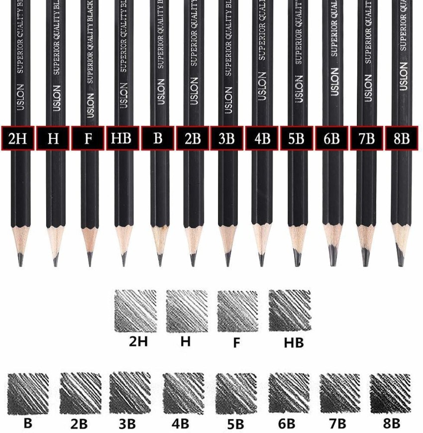 Corslet 13 Pc Drawing Kit Sketch Pencils Set for