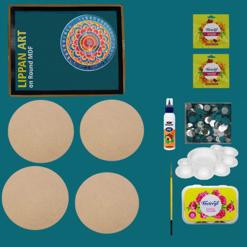 decordial lippan art material kit 6 4 pcs - Lippan Art and  craft kit