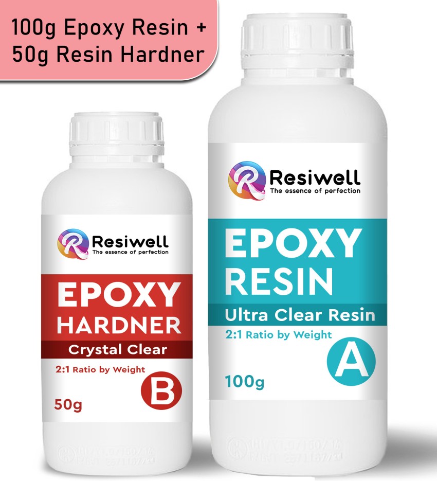 Resiwell High Intensity Premium Resin and Hardener Kit  Non-Toxic Epoxy Art- 150g - Art Set