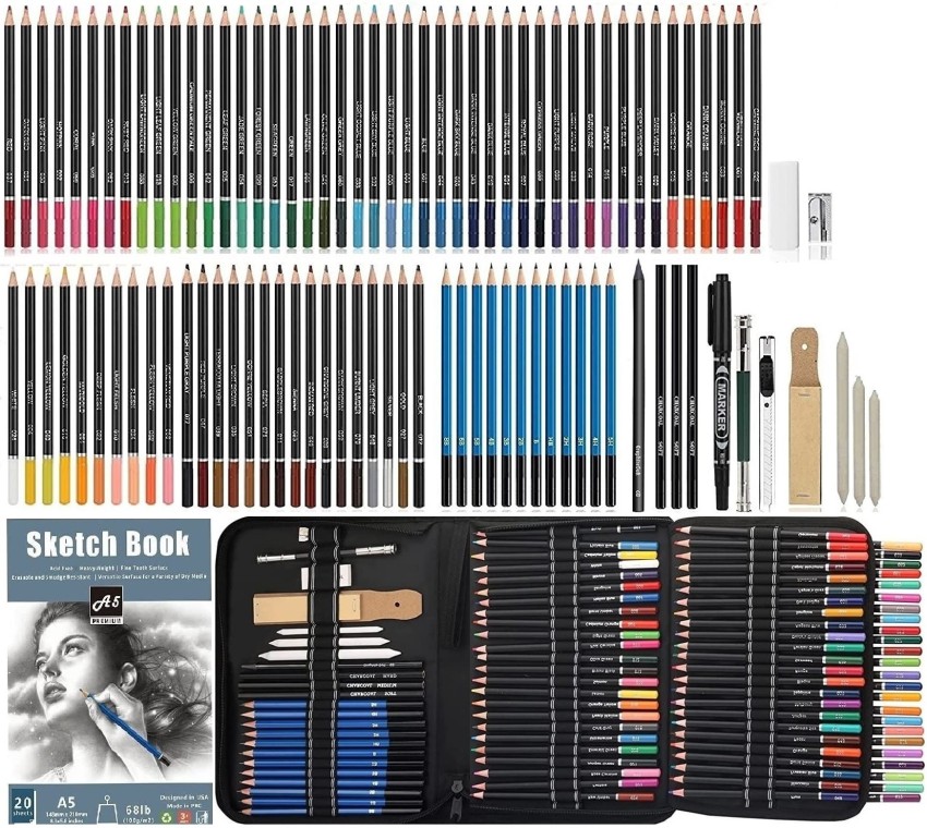 Buy Wynhard Colour Set Colour Pencils Set Drawing Pencils for Artists Kit  Drawing Kit Artist Pencil Set Sketching Kit Art Kit Supplies Pencil Colours Color  Pencil Charcoal Pencils Sketch Pencils Set 145Pc