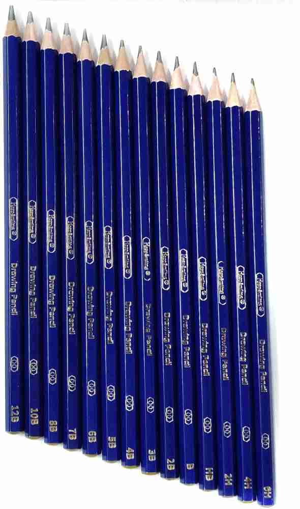 Definite 14Pc Drawing/Sketching Pencil Set + A5 Spiral Sketch  Pad - 160 GSM (24 Sheets) - Sketching Pad and Sketching Pencils