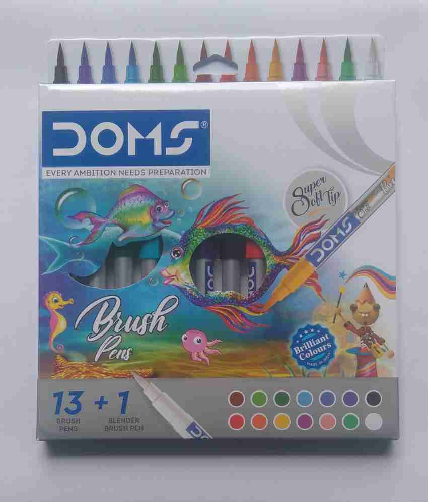 Doms Brush Pen Set of 13 + 1 Blending Brush Pen – Adriti's Home