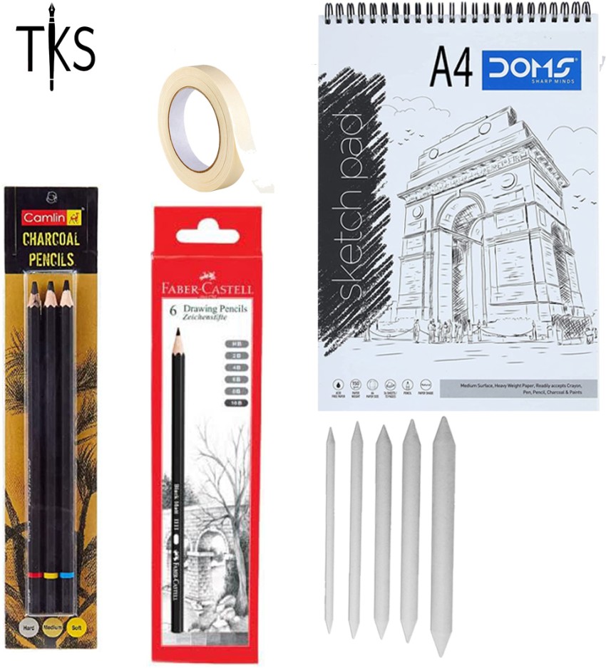 Amazon.com : Lartique 33-Piece Drawing Supplies Drawing Kit - Art Supplies  for Adults and Kids - Graphite, Charcoal Drawing Pencils – Sketch Book,  Carrying Case and Other Sketching Supplies : Arts, Crafts & Sewing