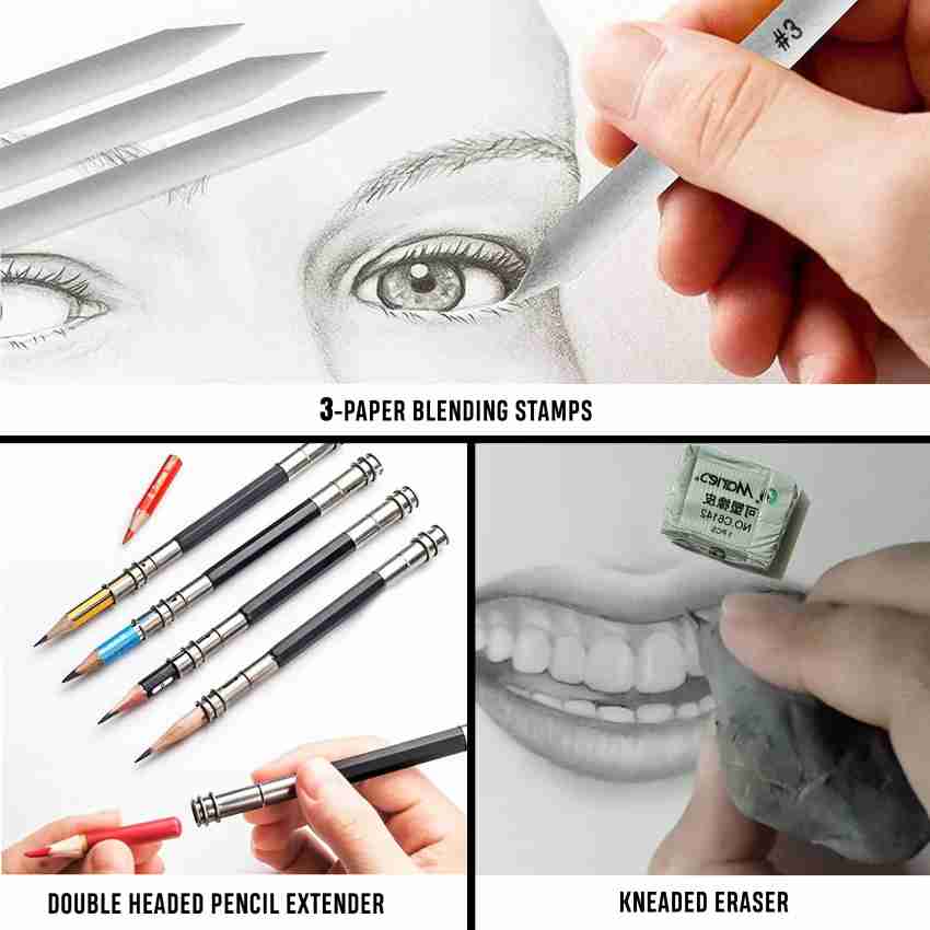 DaKos 24 pcs.Sketch Pencils Set, Pencils for Drawing, Drawing