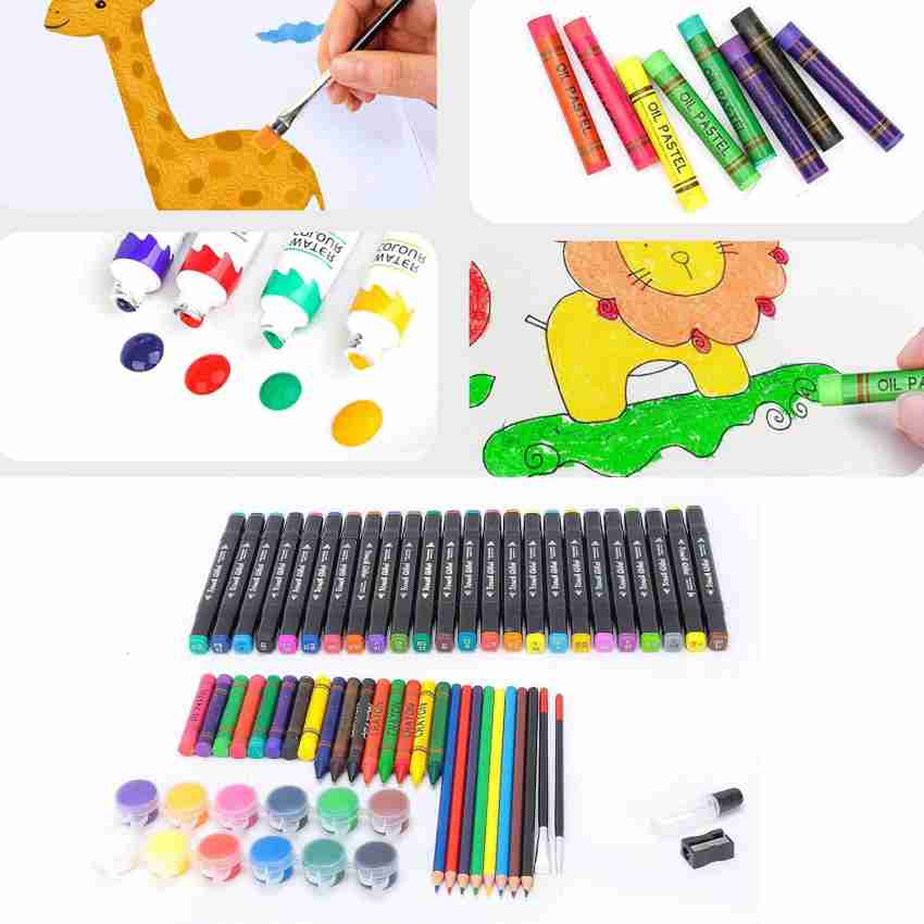 SHA Big Art Drawing Set, Wooden Storage Box Easy