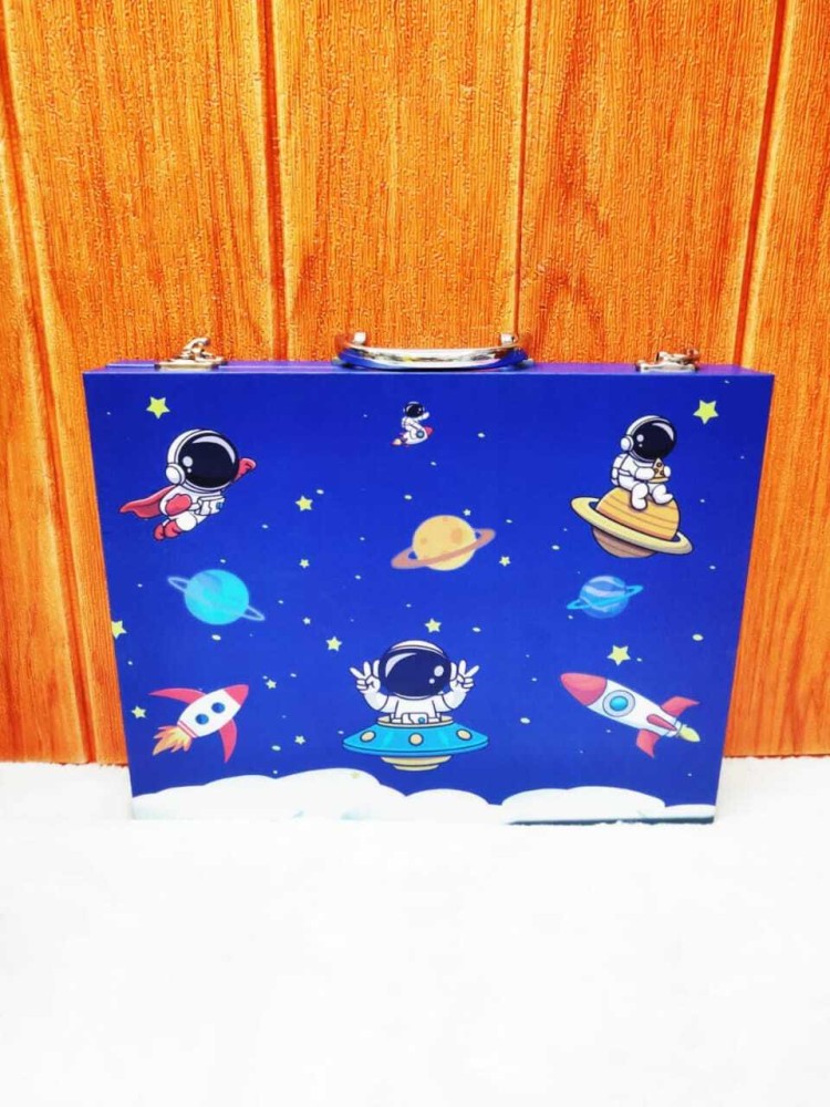 Priceless Deals Space Theme Briefcase Art Kit for