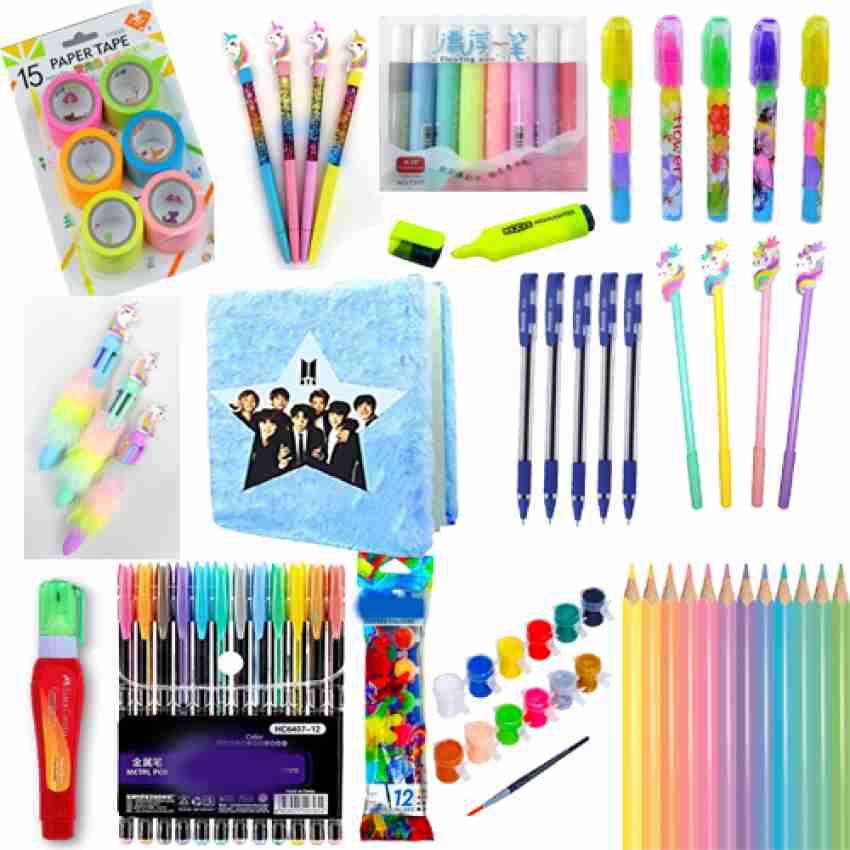 School Stationery, Art Supplies, Coloring Set - 44PCS Kids Art Set