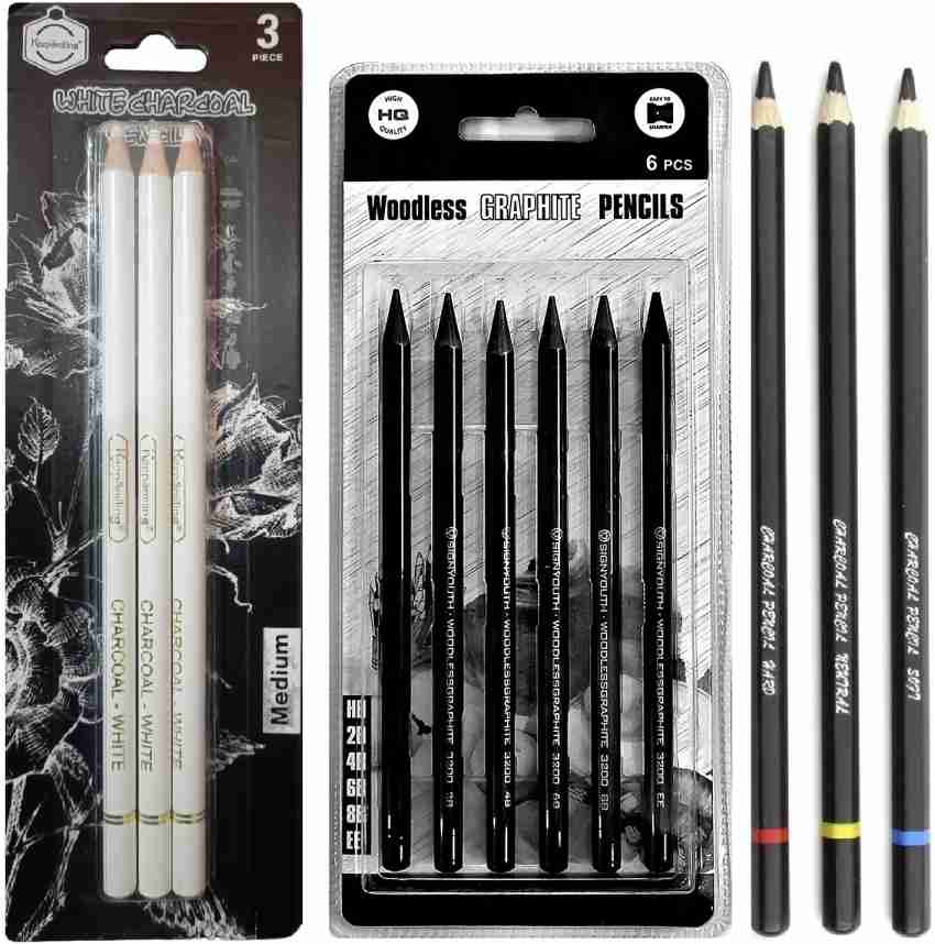 ChiggiWiggi 12 Artist Graphite Drawing Pencil Set for Sketching and Drawing  With Case and 6 Blending/Smudging Stumps (Size 1-6) + 1 Art Eraser + 1 Sand  Paper Strip + 1 Pencil Extender Double Sided : : Home & Kitchen