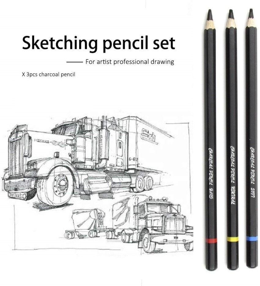 3/8/14/20/24Pcs Drawing Shading Tools Student Sketch Artist