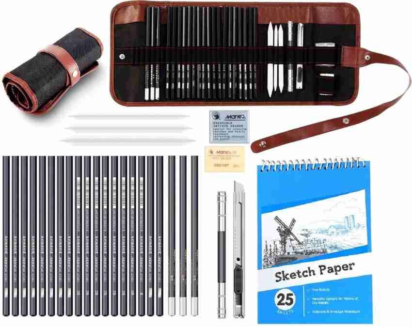 Professional Sketch Drawing/Sketching Pencil Art Kit Set - 29 Piece Tin, Shop Today. Get it Tomorrow!