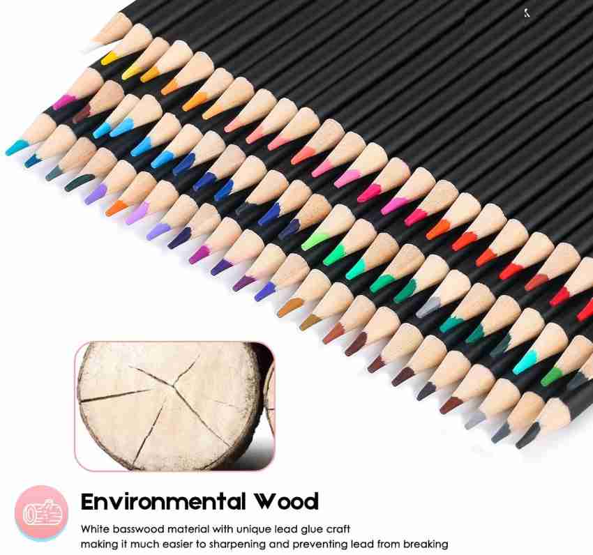 Colored Pencils for Adult Coloring Book,Set of 72 Colors,Artists Soft Core  with Vibrant Color,Good for Drawing Sketching