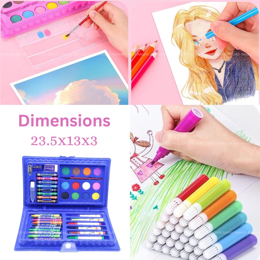 42 PCS Crayon, Water Pen Drawing Gift Set Stationery Set for Kids