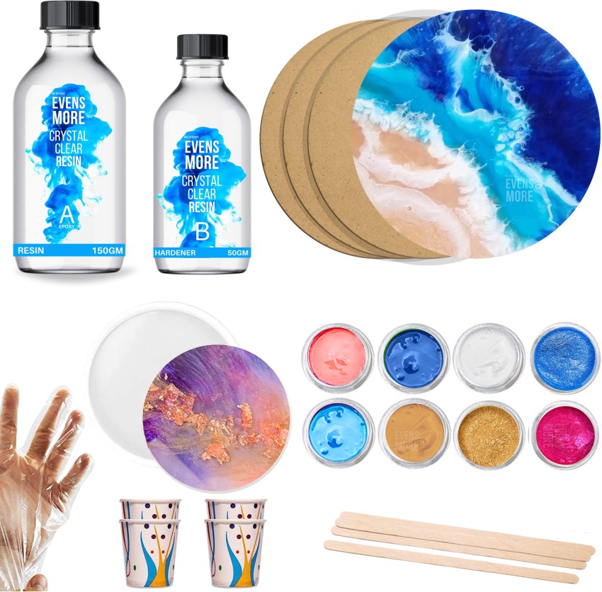 Craftinger All In One Resin Art Kit With 200Gm Epoxy Resin & More Price in  India - Buy Craftinger All In One Resin Art Kit With 200Gm Epoxy Resin &  More online
