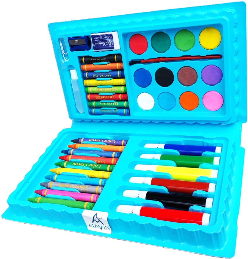 Mavin Colours Set For Kids, Drawing Kit 42 Pc Color Tools & Art Accessories