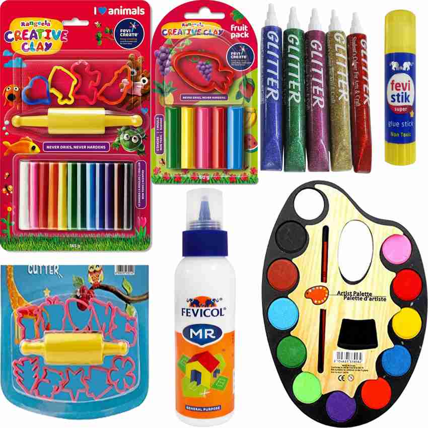 YAKONDA Art Set/Craft Kit/Art&Craft Kit/Oil Pastels/Clay/Glitter  Pen - Art Set/Craft Kit/Art&Craft Kit/Oil Pastels/Clay