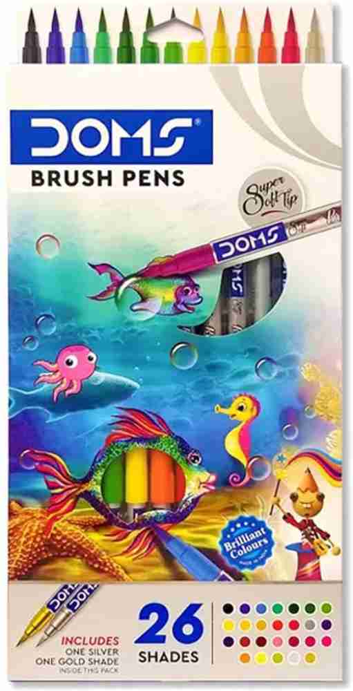 DOMS Brush Pens (14,26) Shades – TheKalamStore