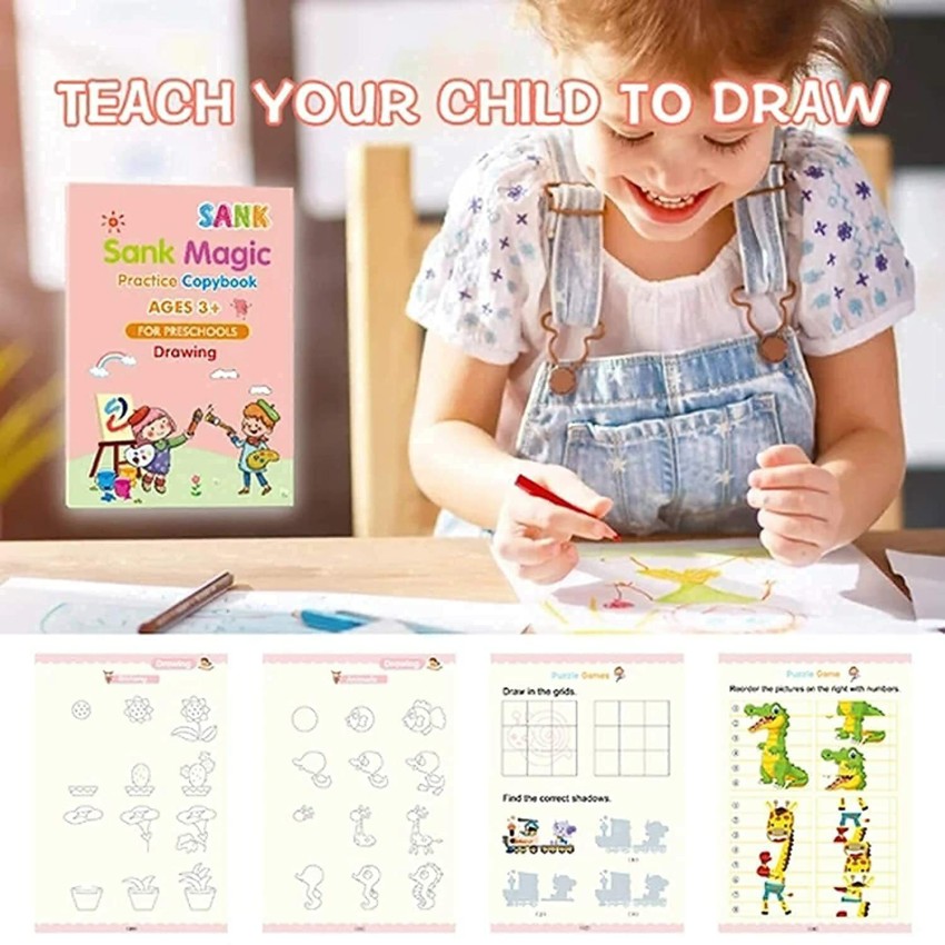  29 in 1 Magice Practice Copybook Kids Grooved Handwriting Book  Groovd Hand Writing Learning Activities Alphabet Tracing Letters Preschool  Workbook Age 2 3-5 6 Kindergarten Must Haves : Office Products