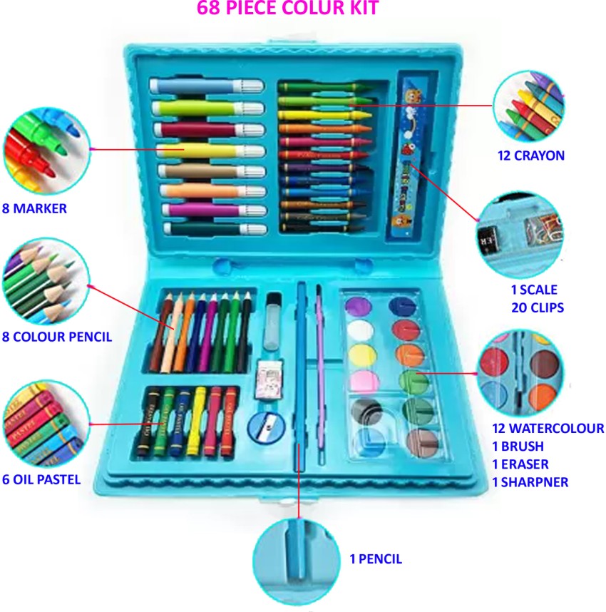 86/150pcs/set Drawing Tool Kit with Box Painting Brush Art Marker Water Color 86/150pcs/set Children Kids Boys Girls Painting Brush Art Marker Water