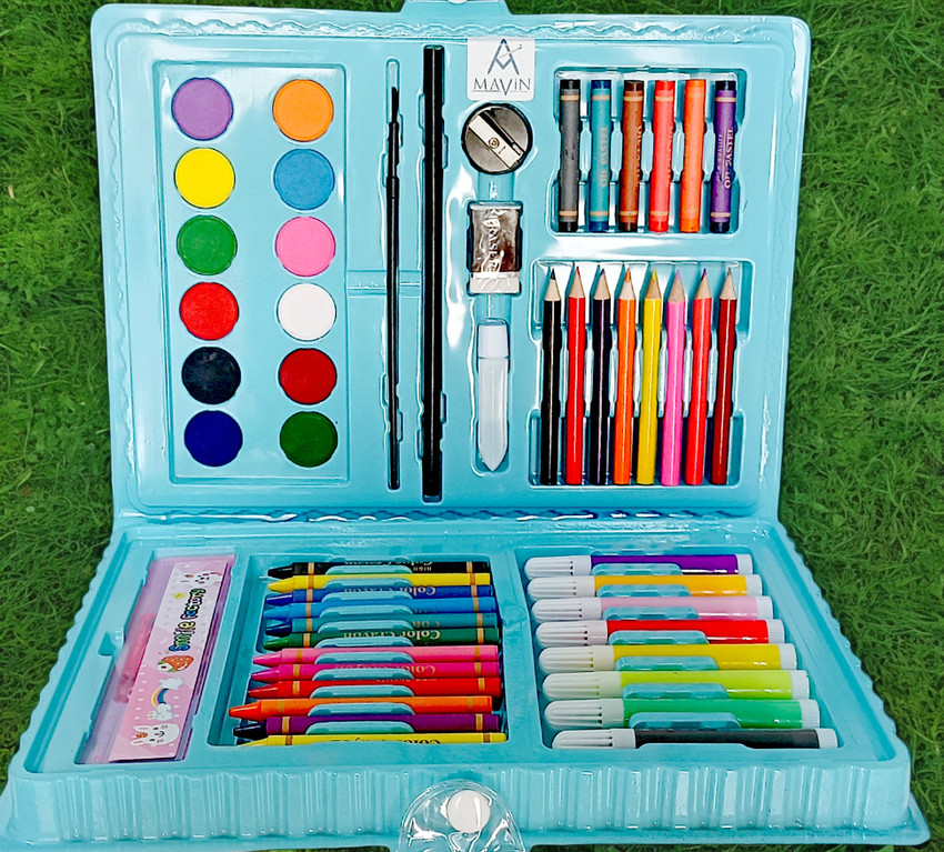 Flipkart Mavin Colours Set or Drawing Kit For Kids 68 Pc Color Tools Art Accessories Colours Set