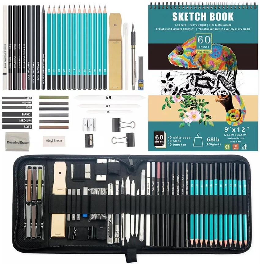Wynhard Drawing Pencils for Artist 50 Pcs Sketching Kit Art Kit