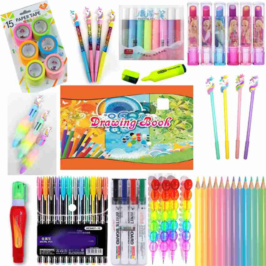 Flipkart YAKONDA Art Craft Set Stationery Kit Project Kit For Kids Student Art Craft Set Stationery Essentials Set for Office and School Project