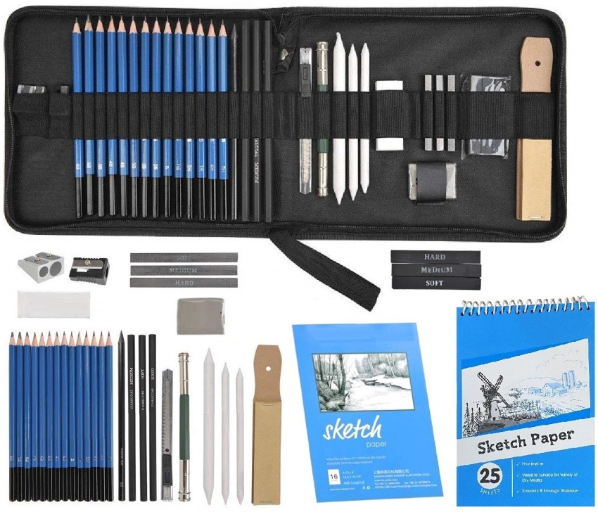 Buy Wynhard Sketch Pencils Set for Artists Shading Drawing Kit Drawing  Pencils for Artists Art Supplies for Artist Oil Pastels Colour Set for Kids  Colouring Kit Colour Pencils Set Sketch Book Kids