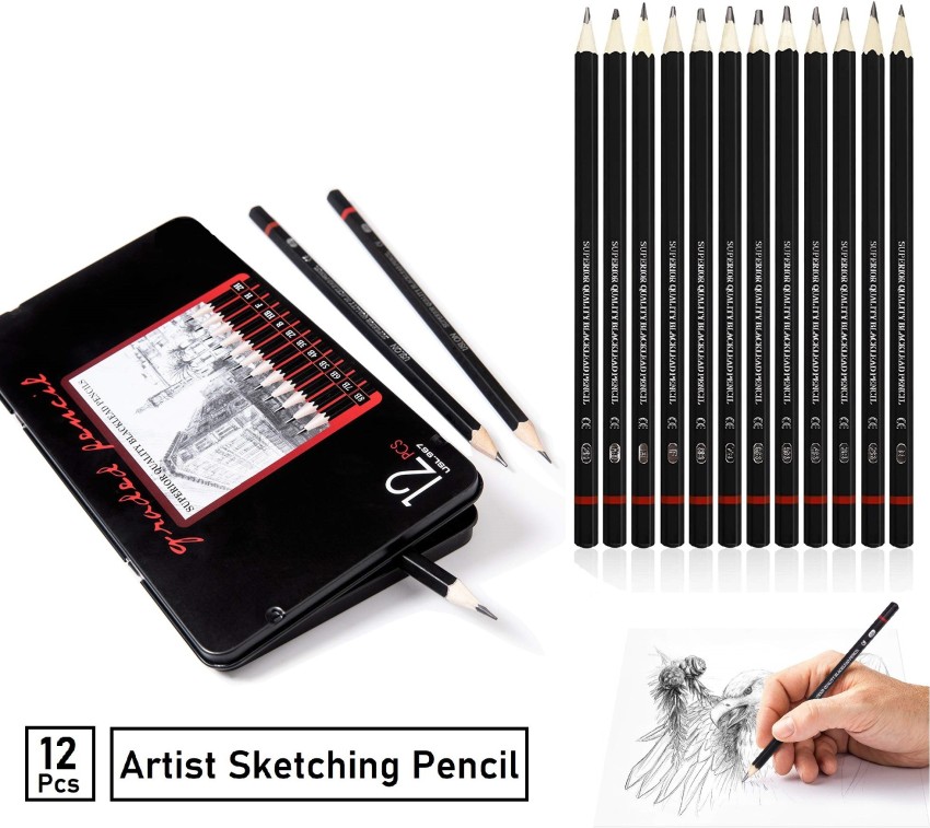 12pcs sketch pencil draw pencil set