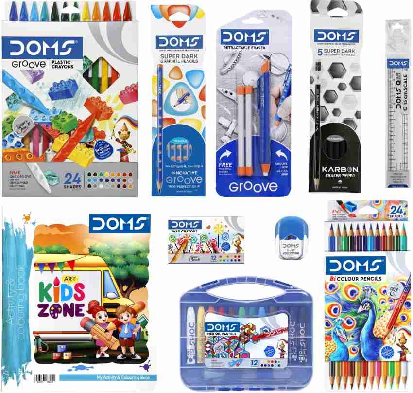 DomS Multicolor School Pencil Kit, Packaging Size: 10 at best price in  Ahmedabad