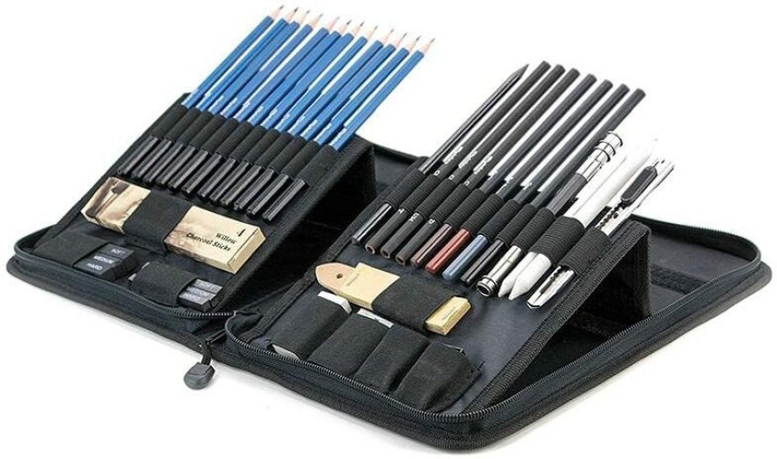 Corslet 47 Pieces Professional Graphite Charcoal Drawing Pencils and Sketching  Kit for Artist Painting Shading Sketch