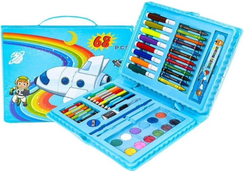 68 Pcs Drawing Set for Kids ,Set with Color Box, Pencil Colors