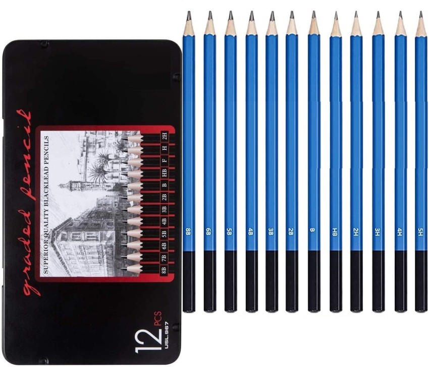 Professional Drawing Pencil - 12 Pieces
