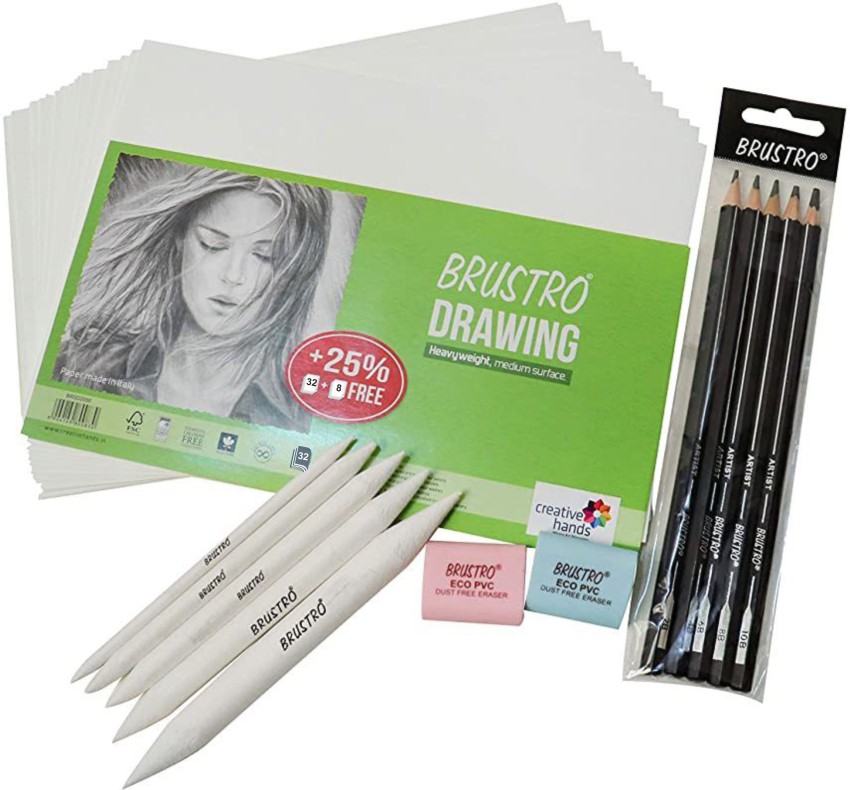 Brustro Art Paper Blending Stump Assorted Sizes Set of 5