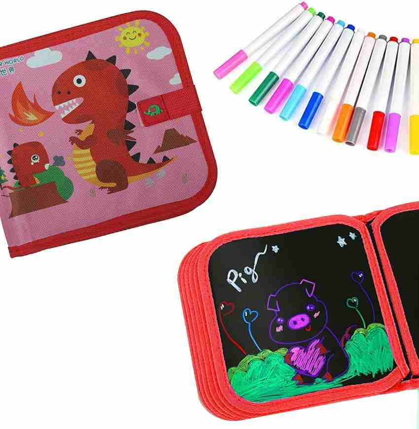 Manogyam Kids Reusable Drawing Book Magic Painting Washable  Erasable Activity Book - DRAWING BOARD