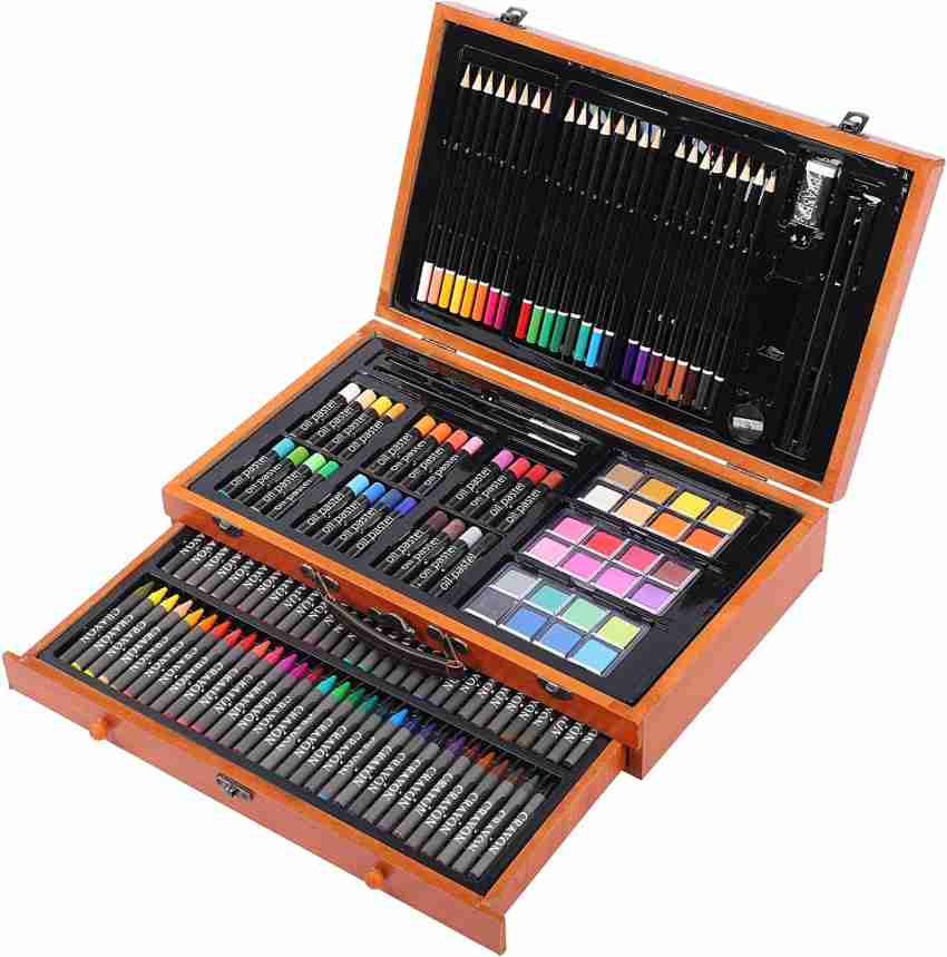 Corslet Multicolor 142 Pc Drawing Kit Sketch Pencils Set for