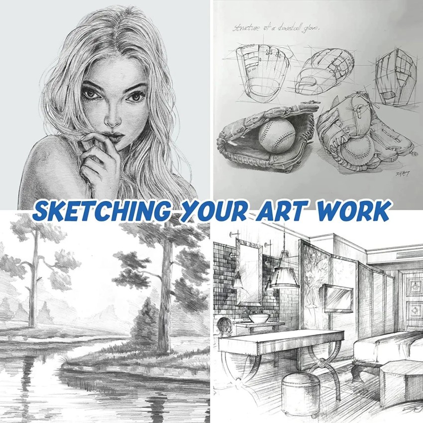 Sketching Set 41 PCS Drawing and Sketching Artist Kit Includes