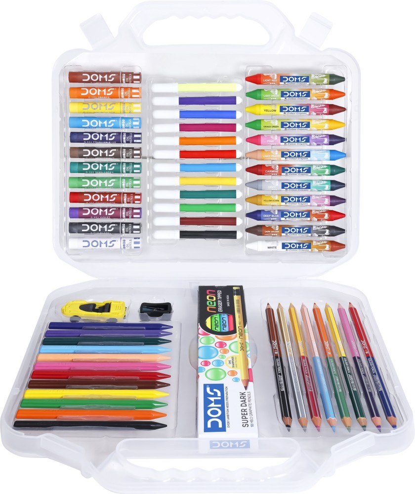 Buy DOMS Art Apps Nxt Colouring Kit Multicolour – 59 Pieces online