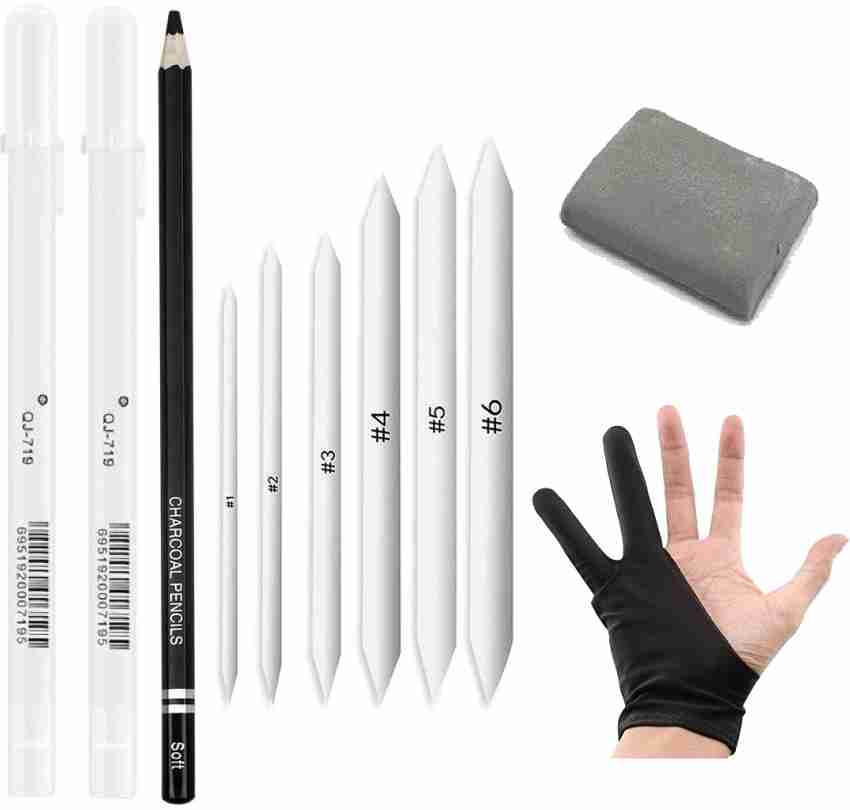 mixale Camlin High Quality Drawing Pencil With Paper  Blending Stumps - Drawing Art Set