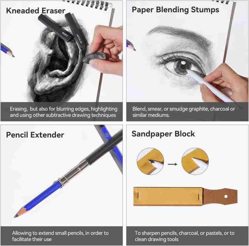 Mr. Pen- Blending Stump, 14 Pack with Art Eraser, Blending Stumps for  Drawing, Shading Pencils for Sketching, Blending Pencil, Blending Sticks  for Drawing, Blending Tool, Blending Tools for Drawing
