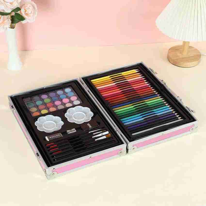 deluxe 145pcs aluminum case drawing coloring