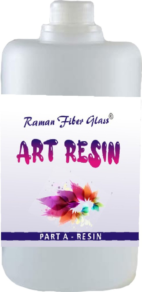 Raman fiber glass Epoxy Art Resin Kit For art And Repaire  Clear UV Resistant Long Lasting (500 gm) - liquid