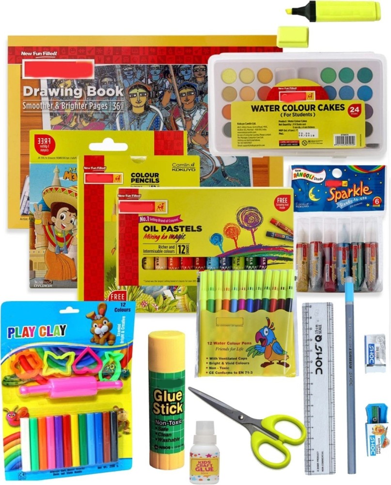 Bright and Colorful Kids Stationery Set Kids Stationary Set for