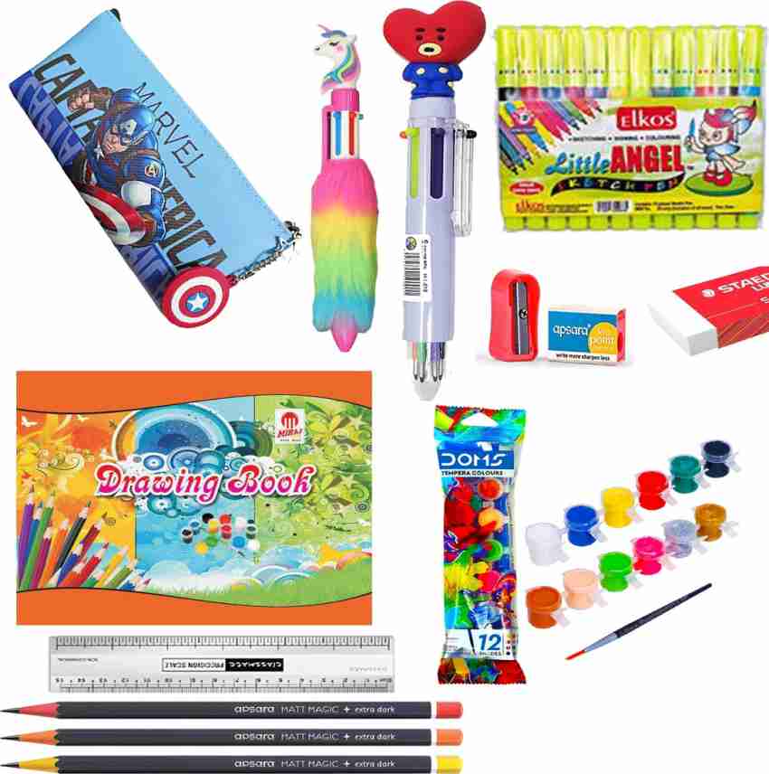 YAKONDA Art Set/Craft Kit/Art&Craft Kit/Oil Pastels/Clay/Glitter  Pen - Art Set/Craft Kit/Art&Craft Kit/Oil Pastels/Clay