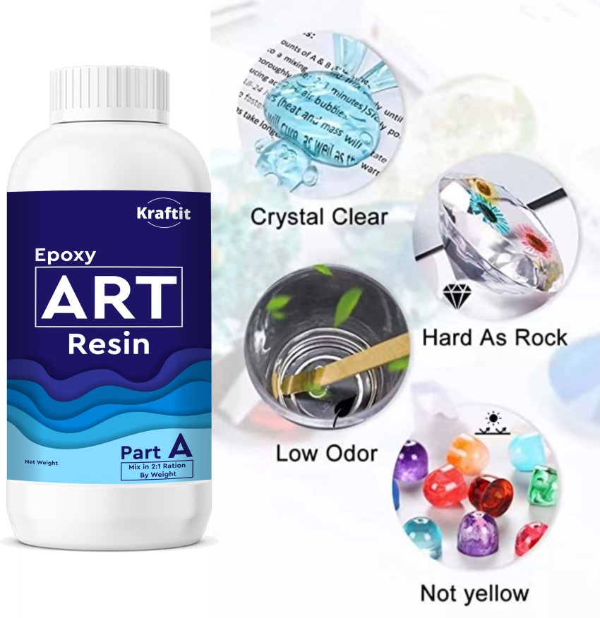 Epoxy Resin Crystal Clear 2 Part Kit for Super Gloss Finish